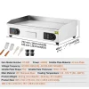Elektrisk Stegepande, Jævn Opvarmning, Rummelig Madlavningsområde,4400W 30 tommer Outlet