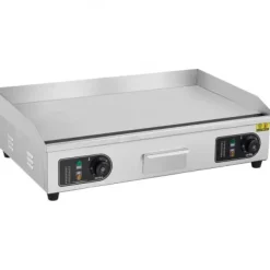 Elektrisk stegeplade, 73x40x1 cm, rustfrit stål, justerbar temperatur Best