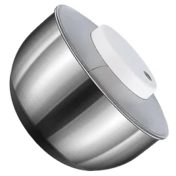 Salatslynger>Elektrisk stor salatspinder rustfrit stål 4500 ml Effektiv salatspinder til tørring af bladgrøntsager frugt