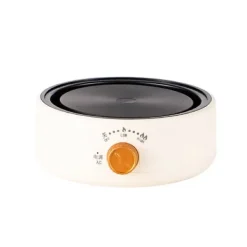 Elektrisk teovn Multifunktionel Mini Anti-tørbrænding Hurtig opvarmning Elektrisk kogeplade til kontorhjem CN-stik 220V Beige Outlet