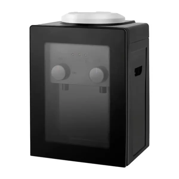 Vandkølere>Elektrisk vanddispenser & vandkøler - Bordmodel - Varm & kold - 550 W hurtig opvarmning - 75 W køling - Til hjem, kontor, autocamper - Sort