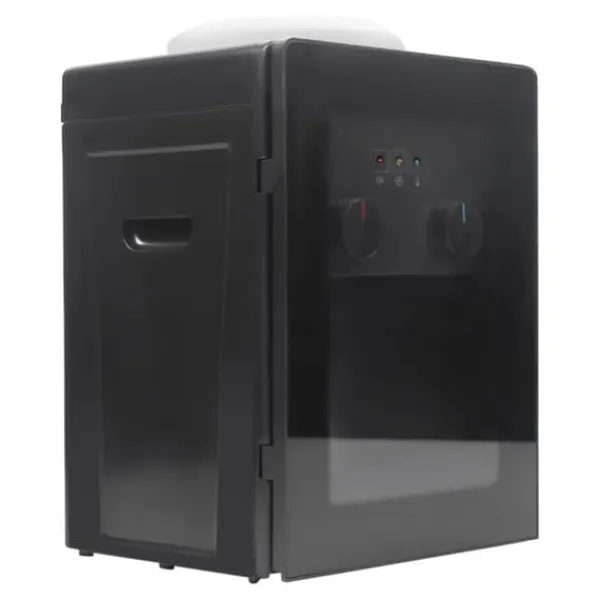Vandkølere>Elektrisk vanddispenser & vandkøler - Bordmodel - Varm & kold - 550 W hurtig opvarmning - 75 W køling - Til hjem, kontor, autocamper - Sort