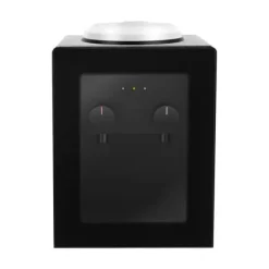 Vandkølere>Elektrisk vanddispenser/vandkøler - Bordmodel - Varm & kold, Topbetjent, 220V 50Hz, 550W/75W, Til 3,5–18,9 L dunke - Sort