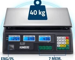 Humberg Elektronisk butiksvægt 40 kg MH-190 Sale