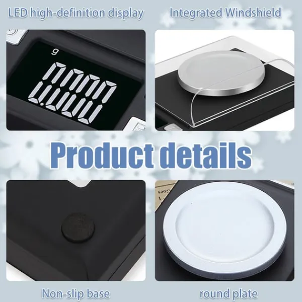 Elektronisk digital vægt 100g/0,001g tarafunktion Outlet