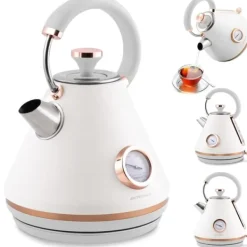 Elkedel>Elkedel med termometer 1,7L Berdsen BD-701 hvid