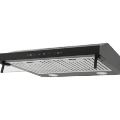 Emhætter>Emhætte - 60 cm - Touchpanel - 2 LED-lys - 2 fedtfiltre - Glasfront - Recirkulation