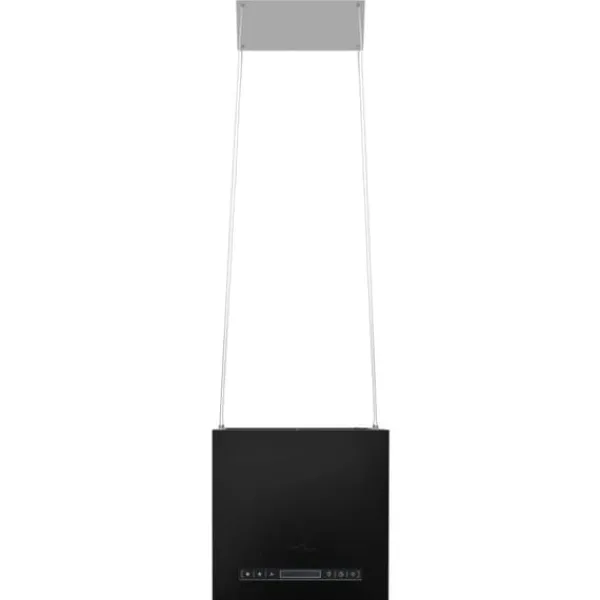 Emhætter>Emhætter - Living hængende ø-emhætte med touchsensor LCD 37 cm pulverlakeret stål