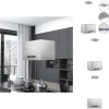Emhætter - Living hængende ø-emhætte med touchsensor LCD 55 cm rustfrit stål Best