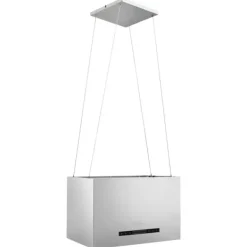 Emhætter - Living hængende ø-emhætte med touchsensor LCD 55 cm rustfrit stål Best