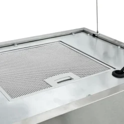 Emhætter - Living hængende ø-emhætte med touchsensor LCD 55 cm rustfrit stål Best