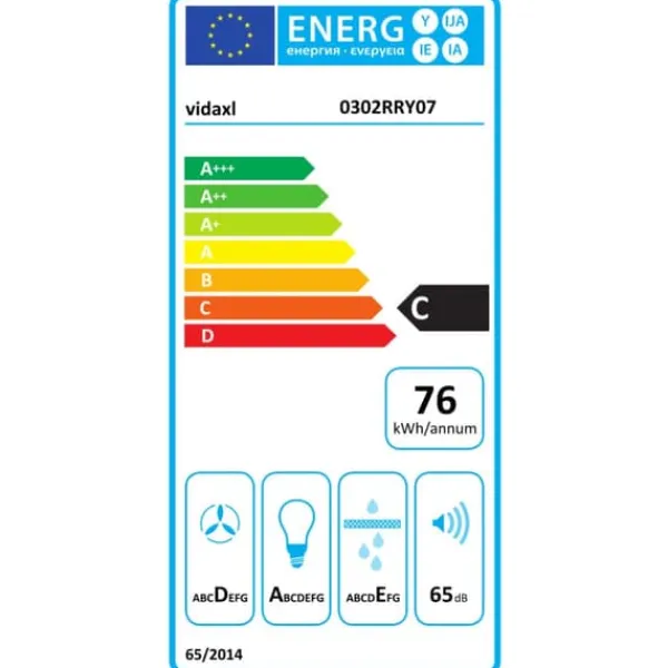 Emhætter - Living hængende ø-emhætte med touchsensor LCD 55 cm rustfrit stål Best