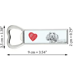 Cocktailshakers & Drinkudstyr>Engelsk Cocker Spaniel - flaskeåbner med en hund, personlig køleskabsåbner, unik gave til en mand fra Art-Dog