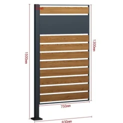 Viking Choice Enkeltpanel Kliko-indhegning - Elegant, holdbar have løsning til affaldscontainere Clearance