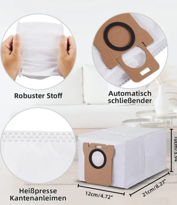Støvsugertilbehør>Erstatningsstøvposer til Xiaomi/Dreame Robotstøvsuger