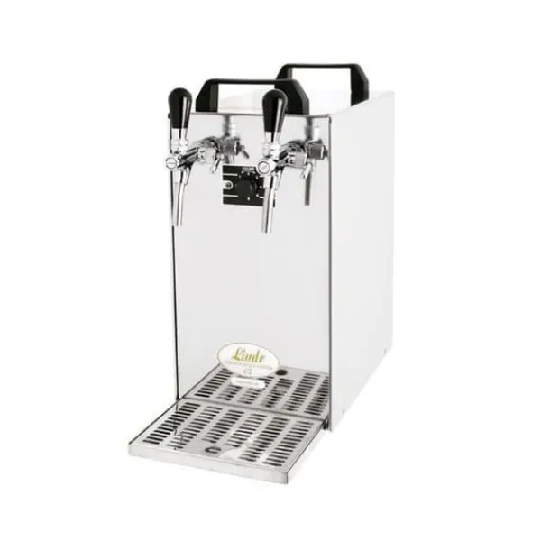 Ølhaner>Fadølsanlæg, Øldispenser, Øl Køledispenser, Øl dispenser, Ølmaskine, Ølautomat, Ølkøler, Fadølsbar - Kontakt 40, 2 linjer, 50 liter/h, Green Line