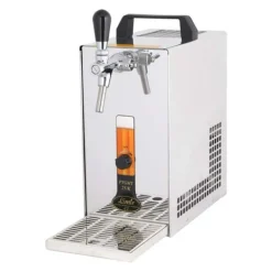Ølhaner>Fadølsanlæg, Øldispenser, Øl Køledispenser, Øl dispenser PYGMY 25 / K med membranpumpe, 1-linjes tørkøler af rustfrit stål, 35 liter/h, Green Line