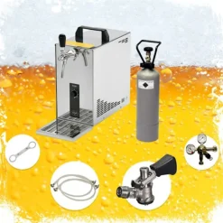 Ølhaner>Fadølsanlæg, Øldispenser, Øl Køledispenser, Øl dispenser, Ølmaskine, Ølautomat, Ølkøler PYGMY 25, 1 linje tørkøler, 30 liter/hr, Green Line, KEG:uden | CDON