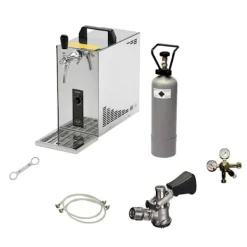 Ølhaner>Fadølsanlæg, Øldispenser, Øl Køledispenser, Øl dispenser, Ølmaskine, Ølautomat, Ølkøler PYGMY 25, 1 linje tørkøler, 30 liter/hr, Green Line, KEG:uden | CDON