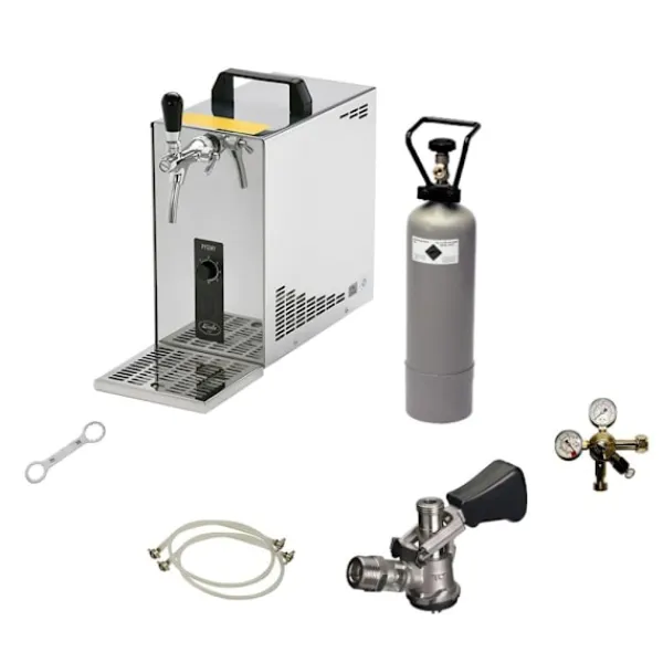Ølhaner>Fadølsanlæg, Øldispenser, Øl Køledispenser, Øl dispenser, Ølmaskine, Ølautomat, Ølkøler PYGMY 25, 1 linje tørkøler, 30 liter/hr, Green Line, KEG:uden | CDON