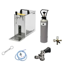 Ølhaner>fadølsanlæg, PYGMY 25, 1 linje tørkøler, 35 liter/h, Green Line, KEG:NC adapter