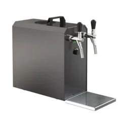 fadølsanlæg STREAM 50 ølkasse, gennemstrømningskøler, 2-linjers tørkøler, op til 55 liter/h - BLACK EDITION, KEG:uden, KEG 2:NC adapter Outlet