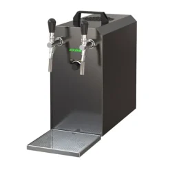 fadølsanlæg STREAM 50 ølkasse, gennemstrømningskøler, 2-linjers tørkøler, op til 55 liter/h - BLACK EDITION, KEG:Type D, KEG 2:Type M Sale