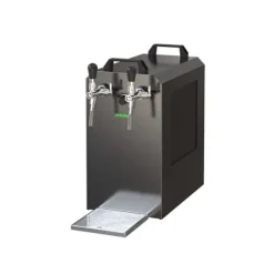 fadølsanlæg STREAM 80K ølkasse, gennemstrømningskøler 2-linjers tørkøler, KEG:5 liters adapter, KEG 2:Type A