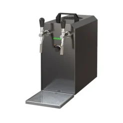 fadølsanlæg STREAM 50K med luftpumpe, ølkasse, gennemstrømningskøler 2-linjers tørkøler , op til 55 liter/h, KEG:5 liters adapter, KEG 2:KeyKeg