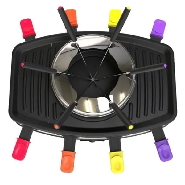 Fonduesæt>FAGOR Raclette-maskine - FG816 - Raclette/Fondue - Op til 8 personer - Justerbar termostat - 1100W