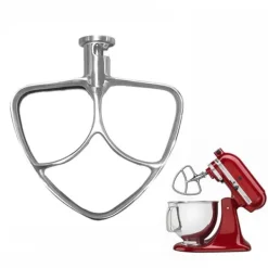 Mixere & Blendere>Flad mixer i rustfrit stål til Kitchen Aid 5QT