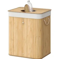 Flaskegenbrugsbeholder, 40,5x40,5x61 cm, Beige Discount