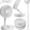 Ventilatorer>Foldbar gulvventilator / bordventilator – justerbart design med 7200mAh batteri, trådløs og alsidig brug