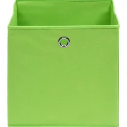 Foldbare opbevaringskasser 4 stk. | Størrelse: 32x32x32 cm | Farve: Grøn Online