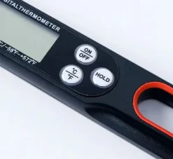 Foldbart digitalt køkkentermometer Instant Read Black Sale