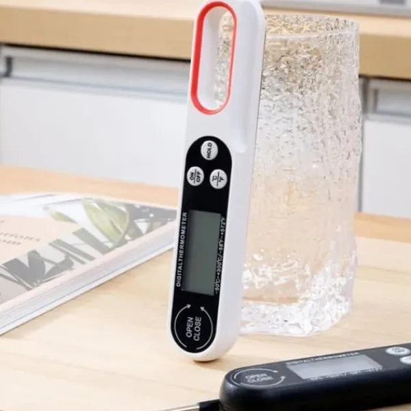 Foldbart digitalt køkkentermometer Instant Read Black Sale