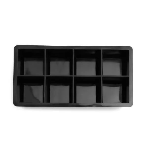 Isforme>Form | ALCOLE | til firkantede isterninger, sort | 22x11 cm | 891361