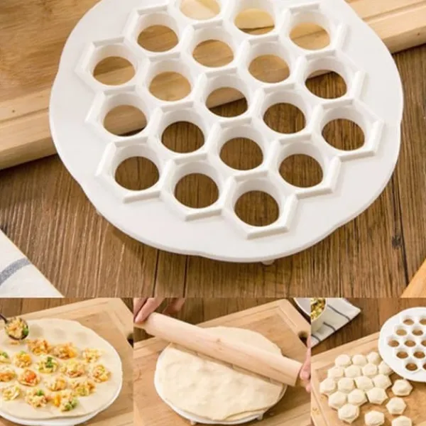Pastaforme & Pasta-Udstikkere>Form til dumplings - 19 huller