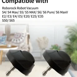 Forreste hjul kompatibelt med Roborock S6/S5 Max/E4-seriens støvsugere Clearance