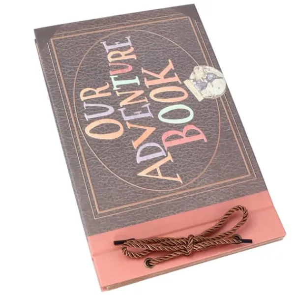 Opbevaring Af Fotografier>Fotoalbum DIY Vintage Tether Loose Leaf Billed Scrapbog til optagelse af bryllupsrejsejubilæum