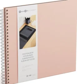 Fotoalbum Dusty Pink med vita blad 35x31,5cm Bigso Box of Sweden Best