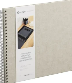 Fotoalbum Linen med vita blad 35x31,5cm Bigso Box of Sweden Discount