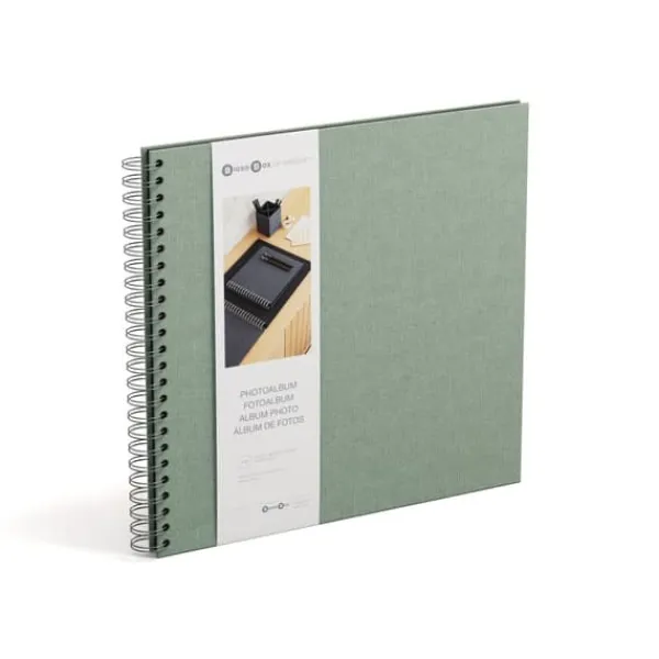 Fotoalbum Soft Teal med svarta blad 35x31,5cm Bigso Box of Sweden Hot