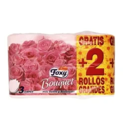 Foxy Bouquet Color Toilet Paper 3 Layers 4 + 2 Rolls Online
