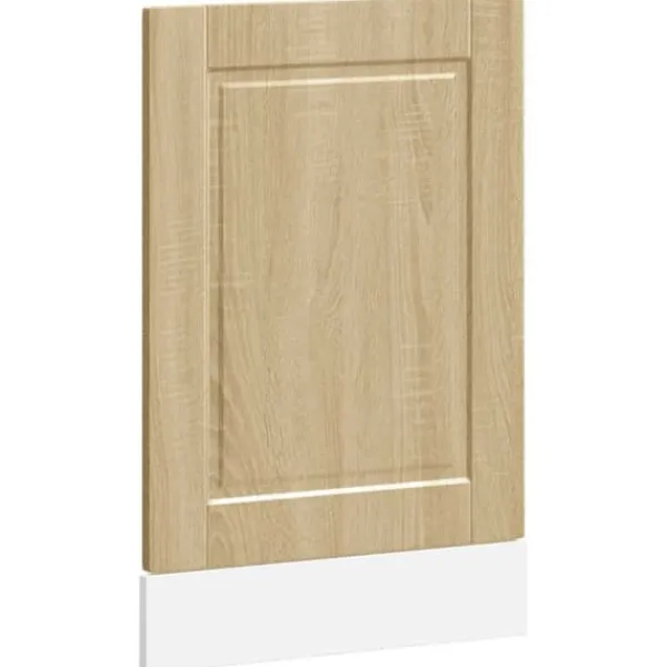 Frontpanel til opvaskemaskine i konstrueret træ - Porto | Farve: Sonoma-eg | Størrelse: 45x1,5x67 cm Online