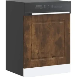 Frontpanel til opvaskemaskine Kalmar - Slidstærkt design | Størrelse: 60x1,5x67 cm | Farve: Sonoma-eg New