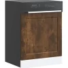 Frontpanel til opvaskemaskine - Låge i Sonoma-eg | Størrelse: 60x1,5x67 cm Sale