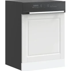 Opvaskemaskiner>Frontpanel til opvaskemaskine - Tidløst design i konstrueret træ | Størrelse: 60x1,5x67 cm | Farve: Hvid