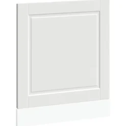 Opvaskemaskiner>Frontpanel til opvaskemaskine - Tidløst design i konstrueret træ | Størrelse: 60x1,5x67 cm | Farve: Hvid