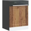 Opvaskemaskiner>Frontpanel til opvaskemaskine - Antikt træ | Størrelse: 60x1,5x67 cm